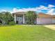 Charming home with a well-manicured lawn, mature palms, and a welcoming facade at 1840 Tara Marie Ln, Port Orange, FL 32128