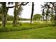 Picturesque pond surrounded by lush greenery, enhancing the serene backyard setting at 1903 Turnbull Lakes Dr # 1903, New Smyrna Beach, FL 32168
