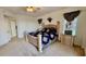Bedroom with luxury bedding and a window view at 250 Minorca Beach Way # 206, New Smyrna Beach, FL 32169