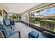 Relaxing screened porch offering a private outdoor retreat with scenic views at 257 Sweet Bay Dr, New Smyrna Beach, FL 32168
