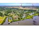 Stunning aerial view of waterfront property near Flagler Ave and historic downtown New Smyrna Beach, Florida at 2576 Sunset Dr, New Smyrna Beach, FL 32168