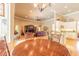 Open floor plan showing the dining room connected to the living room and kitchen, great for entertaining at 260 Portofino Blvd, New Smyrna Beach, FL 32168