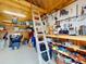 Inside the shed, shelving provides ample storage and organization at 2714 Yule Tree Dr, Edgewater, FL 32141