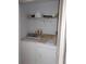 Convenient in-unit laundry room featuring a washer and dryer at 402 Bouchelle Dr # 205, New Smyrna Beach, FL 32169