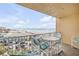Outdoor balcony featuring a table and chairs with amazing ocean views at 421 S Atlantic Ave # 507, New Smyrna Beach, FL 32169