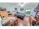 Bedroom with desk, shelving, and view to outside at 4323 S Atlantic Ave, Port Orange, FL 32127