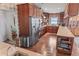 Gourmet kitchen featuring a stainless steel refrigerator and high-end appliances at 4323 S Atlantic Ave, Port Orange, FL 32127