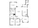 Detailed floor plan showcasing the layout of the home, including the kitchen and bedrooms at 637 Marisol Dr, New Smyrna Beach, FL 32168