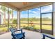 The screened-in patio has great views at 6456 Roseberry Ct, Port Orange, FL 32128