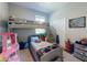 bedroom with bunkbeds and closet at 727 Porter Rye Ave, Debary, FL 32713