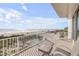 A beach front deck overlooking the ocean and beach at 951 N Atlantic Ave, New Smyrna Beach, FL 32169