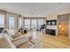 Spacious and well-lit living area with ocean views and stylish decor at 951 N Atlantic Ave, New Smyrna Beach, FL 32169
