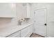 Well-lit pantry space with built-in shelves, white countertops, and plenty of storage at 102 Inlet Shores Dr, New Smyrna Beach, FL 32168