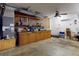Spacious garage with plenty of storage, workbench, and room for all kinds of projects at 108 Dee St, New Smyrna Beach, FL 32168