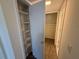 This hallway has a linen closet at 1600 Big Tree Rd # L1, South Daytona, FL 32119