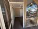 Enjoy fresh air and privacy on this screened-in patio with white trim at 1600 Big Tree Rd # L1, South Daytona, FL 32119