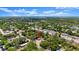 Areal shot showing the property with its proximity to shopping and dining in a lush, green neighborhood at 1718 Maryland Ave, Ormond Beach, FL 32174