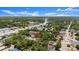 Areal shot showing the property with its proximity to shopping and dining in a lush, green neighborhood at 1718 Maryland Ave, Ormond Beach, FL 32174
