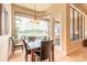 Breakfast nook with a waterfront view and a door to the lanai for casual dining at 1734 Covendale Ln, Port Orange, FL 32128