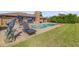 Relaxing backyard with a swimming pool, hot tub and outdoor seating, perfect for entertaining at 1905 S Riverside Dr, Edgewater, FL 32141