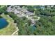 Aerial view showing the surrounding lush nature at 1999 Turnbull Lakes Dr, New Smyrna Beach, FL 32168