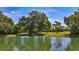 Scenic pond reflecting trees, creating a peaceful and picturesque view at 1999 Turnbull Lakes Dr, New Smyrna Beach, FL 32168