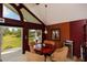 Inviting game room with octagonal table, comfortable seating, and a view of the golf course at 2005 Country Club Dr, Port Orange, FL 32128