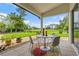 Charming outdoor seating area with golf course views, great for relaxation at 2005 Country Club Dr, Port Orange, FL 32128
