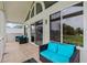 Spacious outdoor patio with comfortable seating and beautiful views at 2005 Country Club Dr, Port Orange, FL 32128