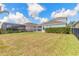 Expansive backyard with lush green grass, perfect for outdoor activities and entertaining guests at 219 Venetian Palms Blvd, New Smyrna Beach, FL 32168