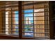 Stunning water views seen through plantation shutters at 265 Minorca Beach Way # 902, New Smyrna Beach, FL 32169