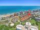 Stunning aerial view of townhomes at the oceans with beach access and nearby amenities at 2961 Oceans Trce, Daytona Beach Shores, FL 32118