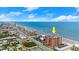 Aerial view of oceanfront condo near shopping and restaurants at 3245 S Atlantic Ave # 208, Daytona Beach, FL 32118