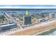 Aerial view of the oceanfront highrise, with beach and bay views in Daytona Beach Shores at 3425 S Atlantic Ave # 902, Daytona Beach, FL 32118