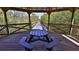 Secluded covered gazebo on a bridge with picnic table and scenic views at 4620 Riverwalk Village Ct # 7306, Ponce Inlet, FL 32127