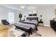 Chic bedroom featuring modern furniture, stylish decor, and a faux fur rug at 484 Sweet Bay Ave, New Smyrna Beach, FL 32168
