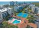 Stunning community pool and tennis courts with ocean views at 5300 S Atlantic Ave # 1-603, New Smyrna Beach, FL 32169