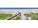 Private beach access with maintained walkway ensuring easy access to the sandy shores and ocean waves at 6320 S Atlantic Ave, New Smyrna Beach, FL 32169