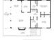 Detailed floor plan featuring living room, dining, kitchen, bedrooms, and covered deck at 6320 S Atlantic Ave, New Smyrna Beach, FL 32169