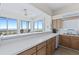 Open kitchen area with countertops and ocean views at 6320 S Atlantic Ave, New Smyrna Beach, FL 32169