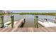 A private boat dock provides convenient access to the water at 76 Heather Point Ct, New Smyrna Beach, FL 32169