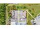 Unique aerial perspective reveals a well-designed patio at 94 Cedar Dunes Dr, New Smyrna Beach, FL 32169