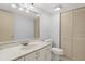 Cozy bathroom with a vanity and an oversized mirror at 94 Cedar Dunes Dr, New Smyrna Beach, FL 32169