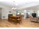 Bright, open floorplan seamlessly integrates kitchen, dining, and living spaces at 1327 Wayne Ave, New Smyrna Beach, FL 32168
