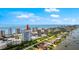 Stunning aerial view showcasing the proximity of the condominium to the ocean at 2 Oceans West Blvd # 702, Daytona Beach, FL 32118