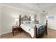 A quaint bedroom featuring a hardwood floor and beachy decor at 2 Oceans West Blvd # 702, Daytona Beach, FL 32118