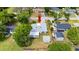 Overhead view shows the home and its proximity to surrounding neighborhood at 2325 Lime Tree Dr, Edgewater, FL 32141