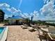 Community pool with blue cabana, lounge chairs, and plenty of room for gathering near the marina at 2700 N Peninsula Ave # 322, New Smyrna Beach, FL 32169