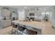 Well-equipped kitchen with stainless steel appliances, ample counter space, and light gray cabinetry at 2733 Neverland Dr, New Smyrna Beach, FL 32168