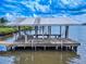Waterfront dock with seating and easy access to the water, perfect for relaxing and enjoying the view at 2950 Sunset Dr, New Smyrna Beach, FL 32168